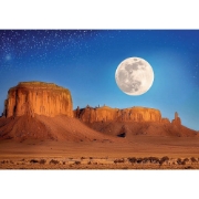 Imagine PUZZLE TREFL 1000 COLECTIA SUA LUNA IN DESERT POSTER INCLUS
