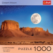 Imagine PUZZLE TREFL 1000 COLECTIA SUA LUNA IN DESERT POSTER INCLUS