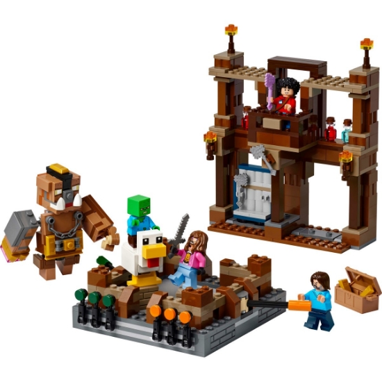 Imagine LEGO MINECRAFT RING DE LUPTA LA CONACUL DIN PADURE 21272 