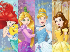 Imagine pentru categorie Puzzle cu prințese Disney