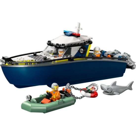 Imagine LEGO CITY URMARIRE CU BARCA DE POLITIE 60456
