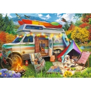 Imagine PUZZLE TREFL 500 PREMIUM PLUS TEA TIME CAMPIONATUL EUROPEAN RULOTA