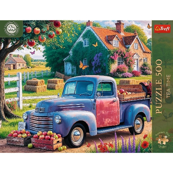 Imagine PUZZLE TREFL 500 PREMIUM PLUS TEA TIME CAMPIONATUL EUROPEAN MASINA FERMIERULUI