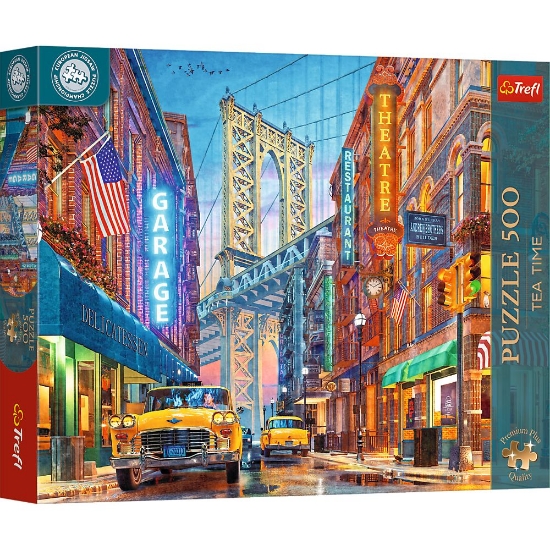 Imagine PUZZLE TREFL 500 PREMIUM PLUS TEA TIME CAMPIONATUL EUROPEAN VEDERE A PODULUI MANHATTAN
