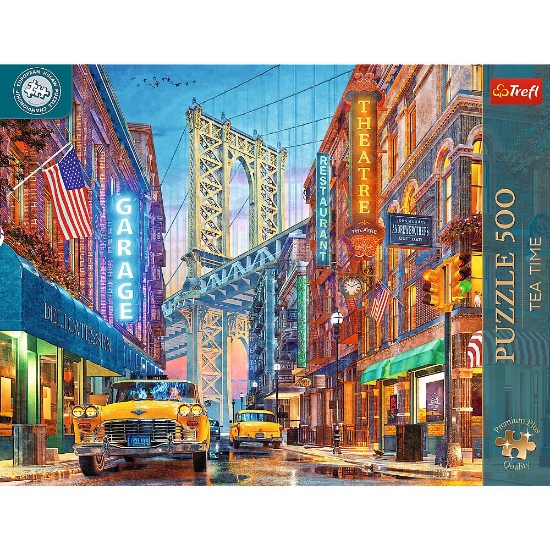 Imagine PUZZLE TREFL 500 PREMIUM PLUS TEA TIME CAMPIONATUL EUROPEAN VEDERE A PODULUI MANHATTAN
