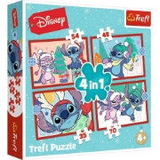 Imagine PUZZLE TREFL 4IN1 DISNEY LILO SI STITCH DE CRACIUN