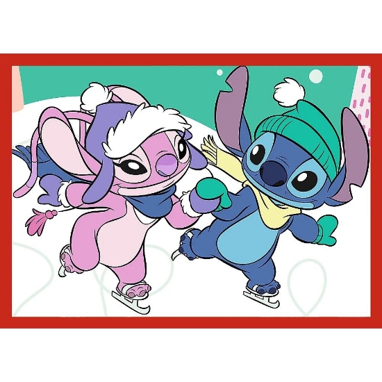 Imagine PUZZLE TREFL 4IN1 DISNEY LILO SI STITCH DE CRACIUN