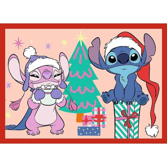 Imagine PUZZLE TREFL 4IN1 DISNEY LILO SI STITCH DE CRACIUN