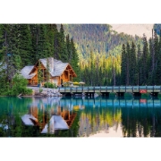 Imagine PUZZLE TREFL 1000 COLECTIA SUA LACUL EMERALD PARCUL NATIONAL YOHO POSTER INCLUS