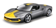 Imagine MAISTO MASINUTA METALICA SPEED ICONS 296 GTB ASSETTO FIORANO GRI SCARA 1 LA 64