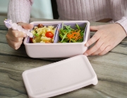 Imagine CUTIE PRANZ BENTO CU COMPARTIMENTE DETASABILE, MELII, PINK PURPLE