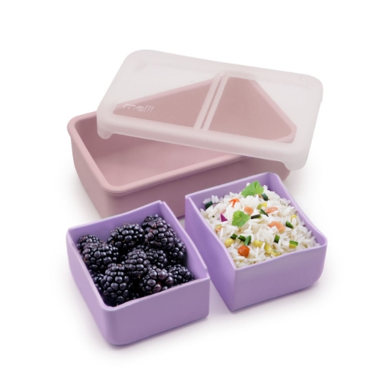 Imagine CUTIE PRANZ BENTO CU COMPARTIMENTE DETASABILE, MELII, PINK PURPLE