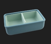 Imagine CUTIE PRANZ BENTO CU COMPARTIMENTE DETASABILE, MELII, SAGE CACTUS FERN