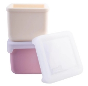 Imagine SET 2 RECIPIENTE SILICON, MELII, BLUSH BERRY