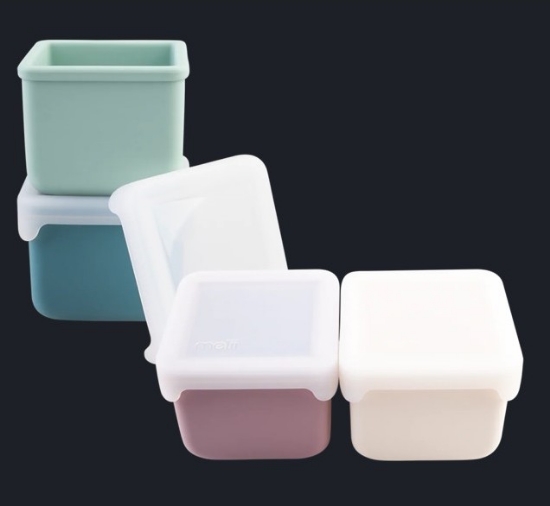 Imagine SET 2 RECIPIENTE SILICON, MELII, BLUSH BERRY