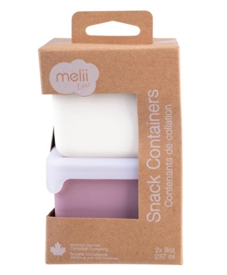 Imagine SET 2 RECIPIENTE SILICON, MELII, BLUSH BERRY