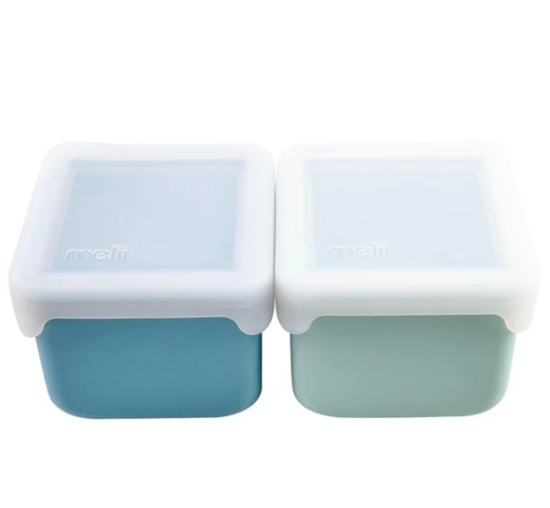 Imagine SET 2 RECIPIENTE SILICON, MELII, BLUE MINT