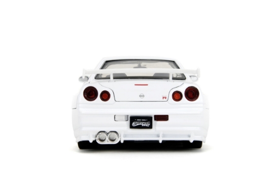 Imagine JADA SET FIGURINA METALICA 6CM SI MASINUTA NISSAN SKYLINE GTR SCARA 1 LA 24