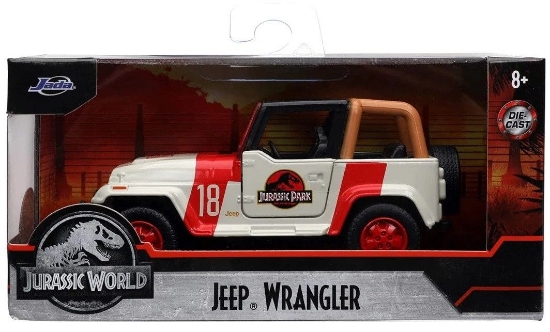 Imagine JURASSIC WORLD MASINUTA METALICA JEEP WRANGLER SCARA 1 LA 32