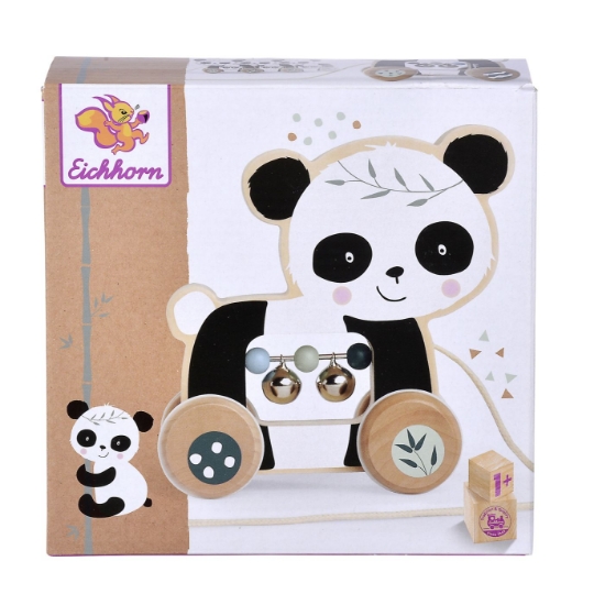 Imagine EICHHORN JUCARIE DE TRAS URSULET PANDA DE LEMN 15CM