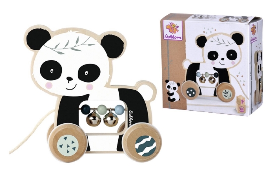 Imagine EICHHORN JUCARIE DE TRAS URSULET PANDA DE LEMN 15CM