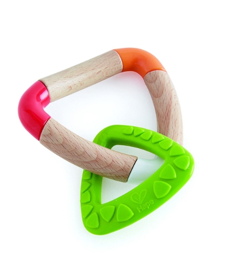 Imagine Hape jucărie dentiție triunghi dublu