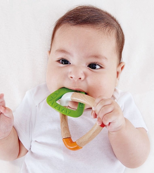 Imagine Hape jucărie dentiție triunghi dublu