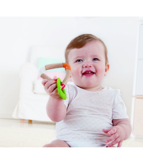 Imagine Hape jucărie dentiție triunghi dublu