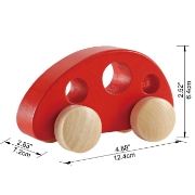 Imagine Hape Mini Furgoneta Roșie