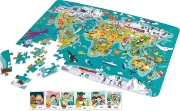 Imagine Hape Puzzle 2-în-1 Turul lumii
