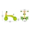Imagine Bicicletă din lemn Hape Scoot-Around, Verde