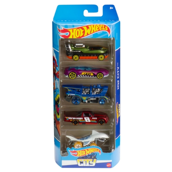 Imagine SET 5 MASINI HOT WHEELS CITY