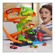 Imagine HOT WHEELS CITY SET STATIA DE POMPIERI SI BATALIA CU TREX