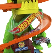 Imagine HOT WHEELS CITY SET STATIA DE POMPIERI SI BATALIA CU TREX