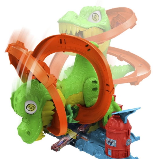 Imagine HOT WHEELS CITY SET STATIA DE POMPIERI SI BATALIA CU TREX