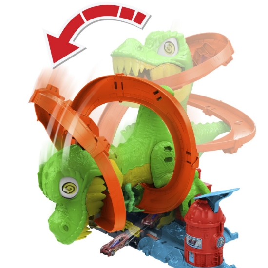 Imagine HOT WHEELS CITY SET STATIA DE POMPIERI SI BATALIA CU TREX