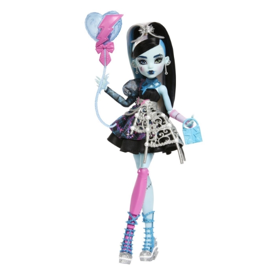 Imagine MONSTER HIGH ZIUA DE NASTERE DULCE SI INFRICOSATOARE PAPUSA FRANKIESTEIN CU ACCESORII