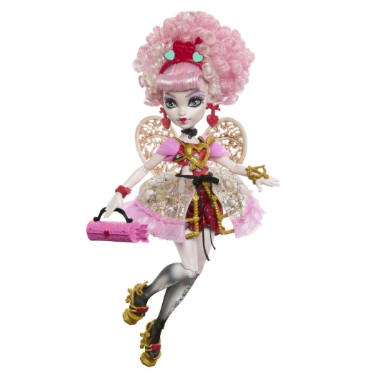 Imagine MONSTER HIGH ANIVERSARE DULCE SI INFRICOSATOARE PAPUSA CUPID ASTERIA CU ACCESORII