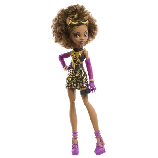 Imagine MONSTER HIGH PAPUSA CLAWDEEN WOLF CU DULAP REVELATOR SI ACCESORII