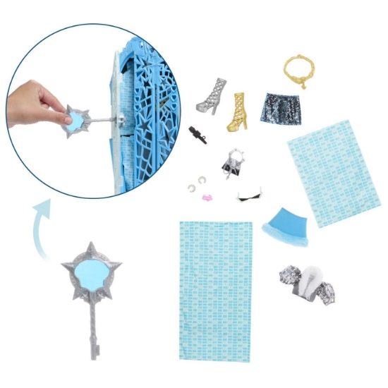 Imagine MONSTER HIGH PAPUSA FRANKIESTEIN CU DULAP REVELATOR SI ACCESORII