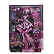 Imagine MONSTER HIGH ZIUA DE NASTERE DULCE SI INFRICOSATOARE PAPUSA DRACULAURA CU ACCESORII