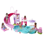 Imagine BARBIE SET DE JOACA PISCINA DE VIS CU ACCESORII