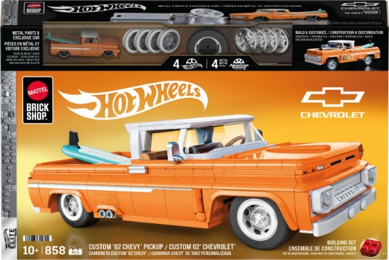 Imagine HOT WHEELS ELITE SERIES SET DE CONSTRUCTII CAMIONETA PERSONALIZATA CHEVROLET 1962