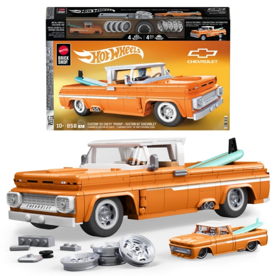 Imagine HOT WHEELS ELITE SERIES SET DE CONSTRUCTII CAMIONETA PERSONALIZATA CHEVROLET 1962