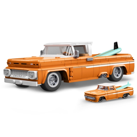 Imagine HOT WHEELS ELITE SERIES SET DE CONSTRUCTII CAMIONETA PERSONALIZATA CHEVROLET 1962