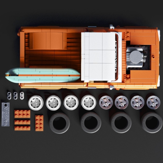 Imagine HOT WHEELS ELITE SERIES SET DE CONSTRUCTII CAMIONETA PERSONALIZATA CHEVROLET 1962