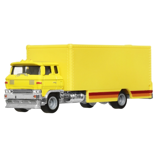 Imagine HOT WHEELS TRANSPORTATOR SAKURA SPRINTER CU MASINUTA TOYOTA COROLLA LEVIN SCARA 1 LA 64