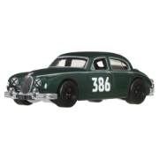 Imagine HOT WHEELS TRANSPORTATOR LAND ROVER DEFENDER 110 2023 CU MASINUTA JAGUAR MK1 SCARA 1 LA 64