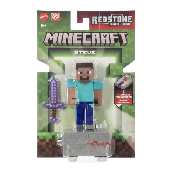 Imagine MINECRAFT CRAFT A BLOCK FIGURINA STEVE 8CM