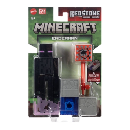 Imagine MINECRAFT CRAFT A BLOCK FIGURINA ENDERMAN 8CM